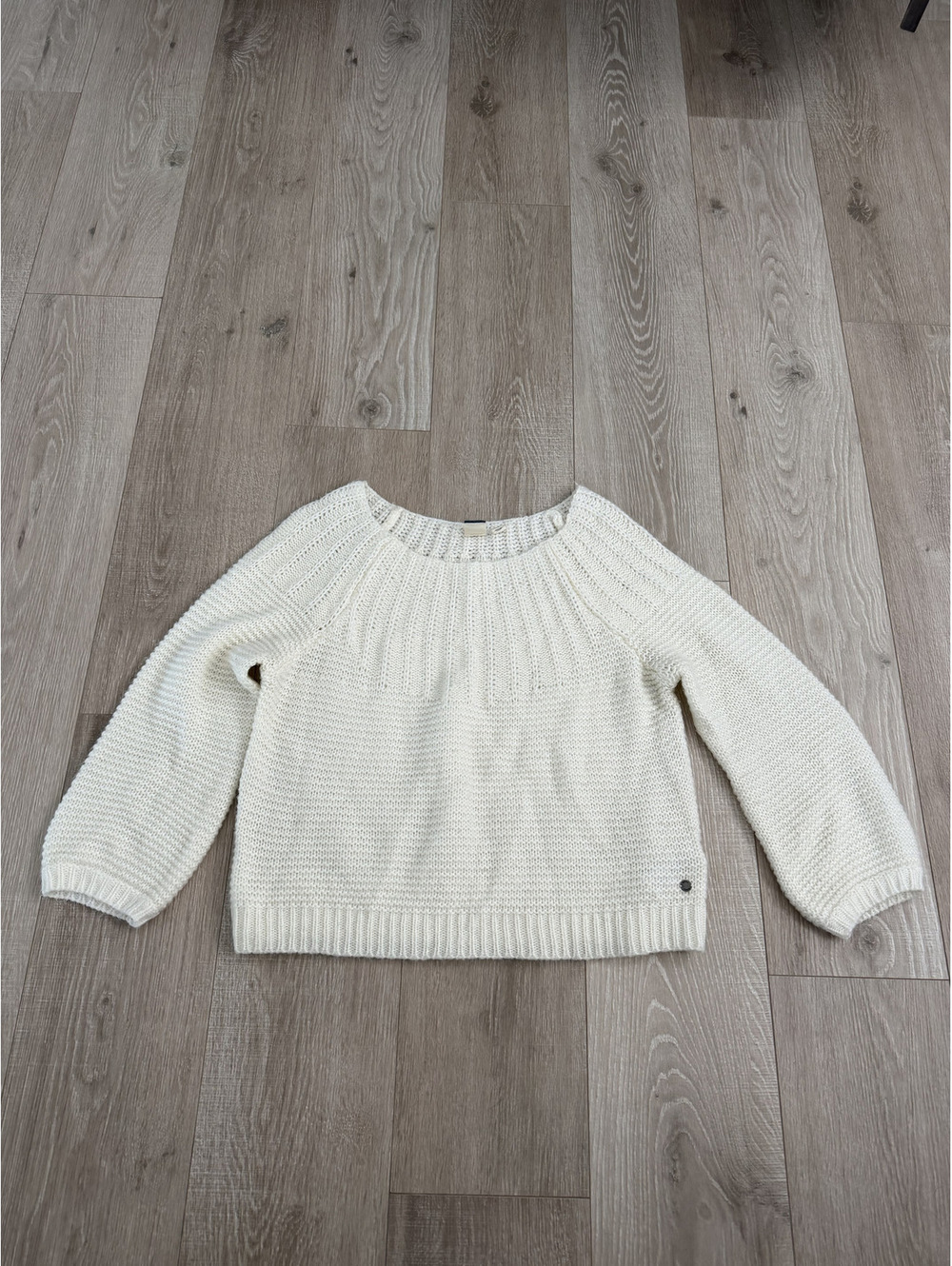 Roxy Women's Cream Knit Sweater Size Large